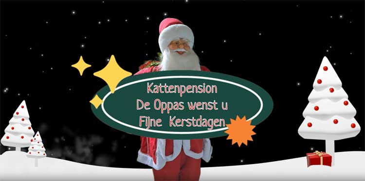 Kattenpension De Oppas wenst u fijne Kerstdagen